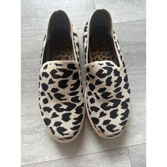 Womens BAMBOO Story Leopard Print Slip On Platform Shoes / Size 7.5 - Picture 3 of 5